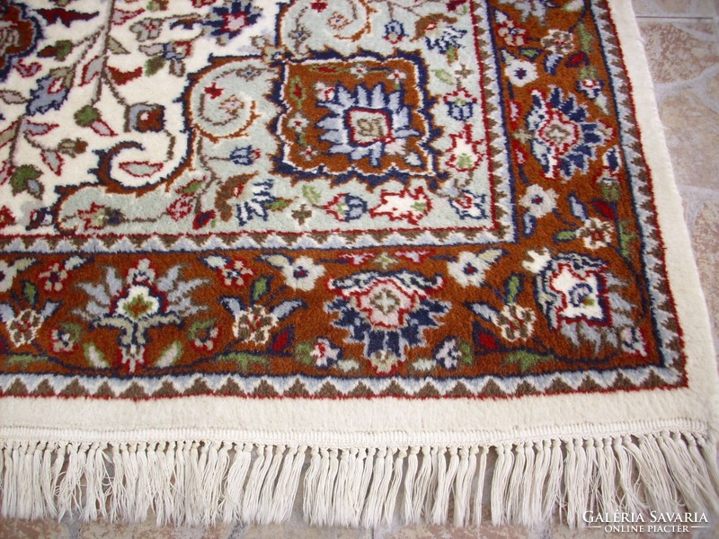 Handmade Persian rug with label 195x117cm