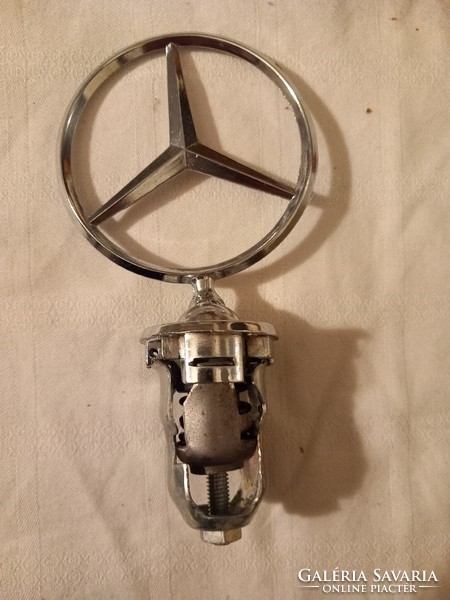 Retro,  rugós Mercedes motorháztető embléma