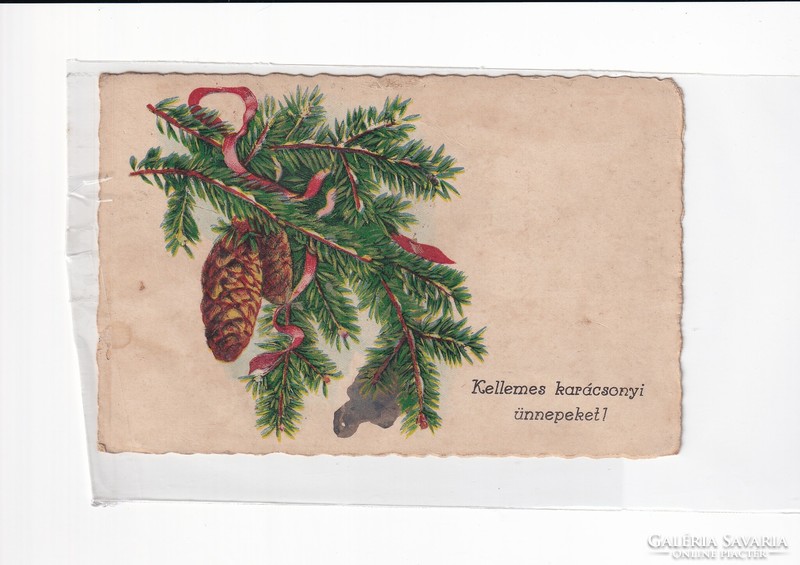 K:085 Christmas antique postcard