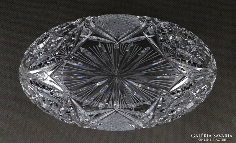 1P266 oval crystal table center serving bowl 20.5 Cm