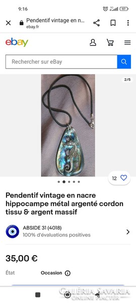 Dreamy abalone shell pendant at half price!