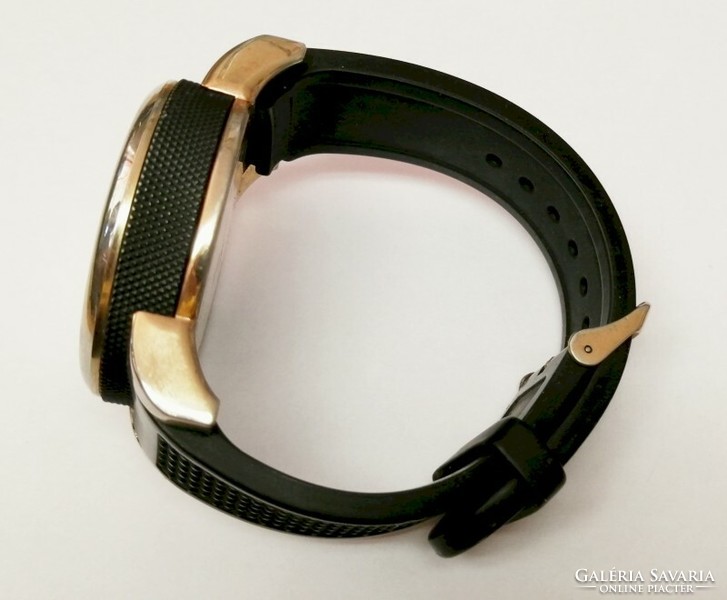 Belonni quartz large gold-plated case calendar watch for men, mint condition