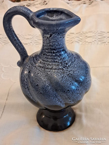 Blue ceramic small jug