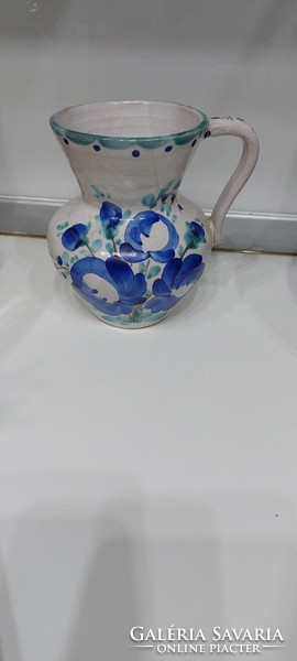 Faience ceramic jug