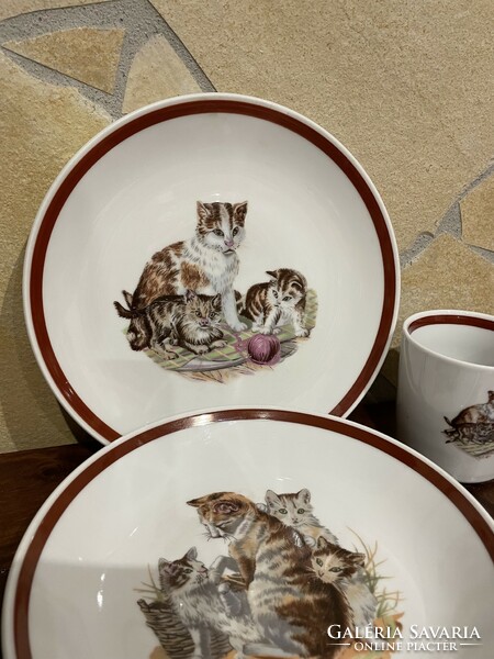 Kahla kitty set children's set tableware mug nostalgia peasant villager