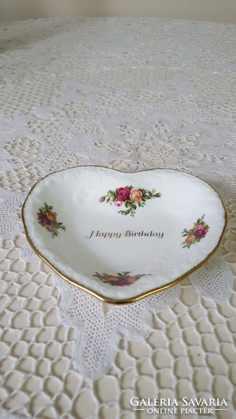 Royal albert country roses heart-shaped bowl