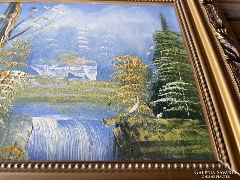 Landscape / picture painted with oil technique.