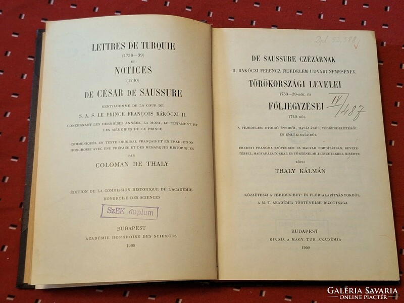 Rrr!!! Kálmán Thaly: de Saussure for Caesar ii. Rákóczi f.F. Letters of a court noble from Turkey mta