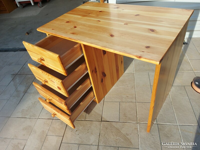 A small marcus pine desk with 4 drawers for sale. Furniture of Rs. Furniture is in nice, like-new condition, ca