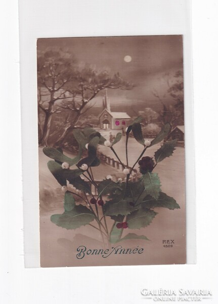 K:105 búék - New Year antique postcard