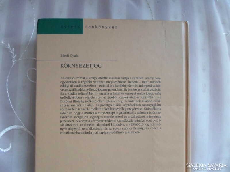 Bándi Gyula: Környezetjog (Osiris Tankönyvek, 2006)