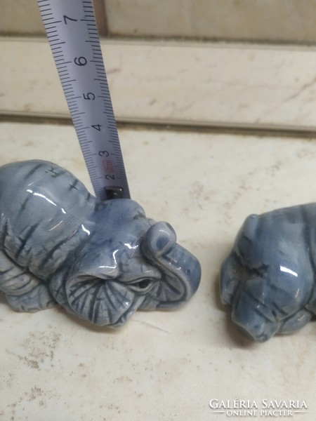 Retro mini ceramic figure for sale! Elephant 3 pieces for sale!