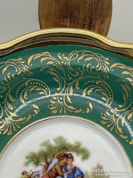 French Meissner limoges gilded porcelain plate 15cm