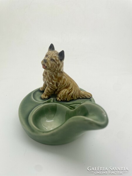English wade porcelain spoon or pipe holder yorkshire terrier dog 8cm