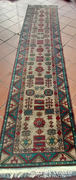 Hand-knotted Kazakh running carpet is negotiable