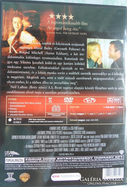Poetic Love - romantic film, 2002 (gwyneth paltrow; dvd)