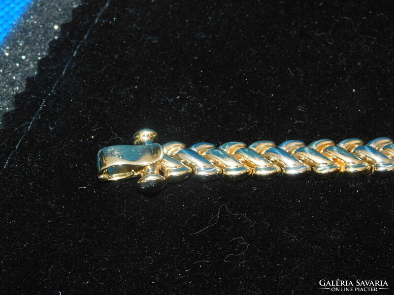 Gold two-color 14k women's bracelet 19.8 Gr