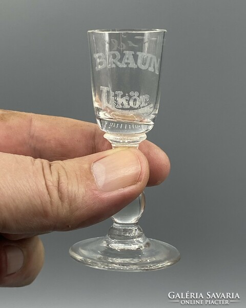 Rare! Braun liqueur 1 cl stemmed glass 1928