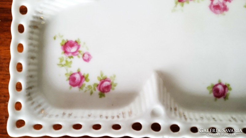 Antique Viennese hand-painted porcelain tray