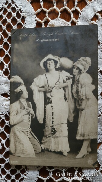 Approx. 1911 Gypsy love Fedak sari Zsza primadonna Balogh Erzsi Simai ede photo sheet strelisky photo