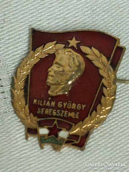 Kilian György army review metal badge