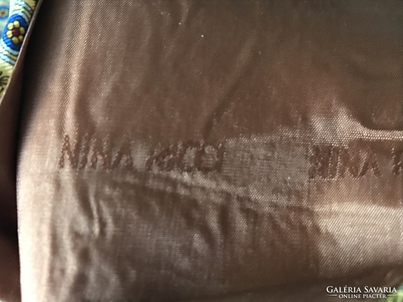 Nina Ricci nyakkendő finom mintàval, kézzel varrva 100% selyemből
