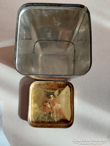 Antique metal coffee box