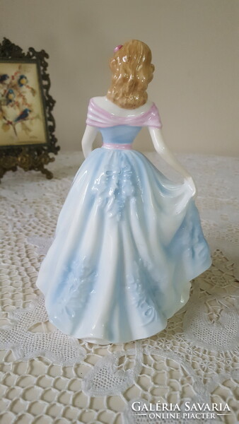 Royal Doulton angol finom porcelán"Hölgy rózsával"figura