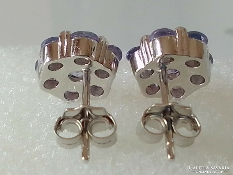 Tanzanite Gemstone Earrings and Ring! Nice feminine set!