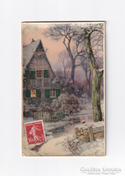 K:139 búék - New Year antique postcard