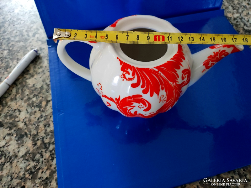 Russian Lomonosov porcelain pouring jug + plate