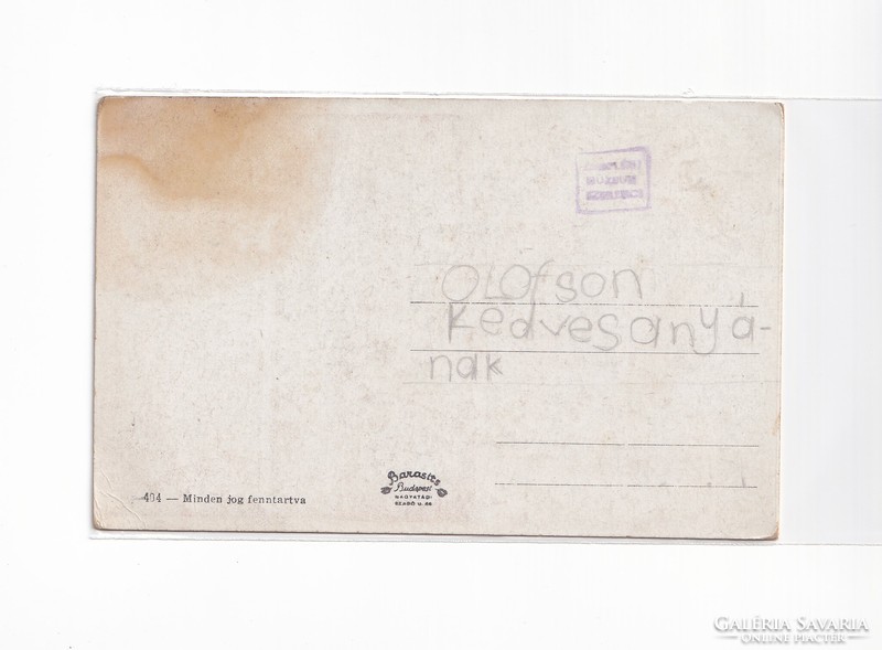 K:110 BÚÉK - Újév antik  képeslap Népies