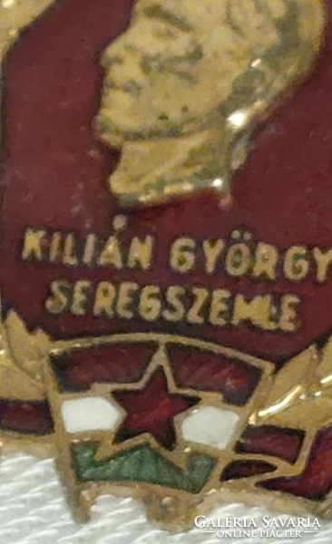 Kilian György army review metal badge