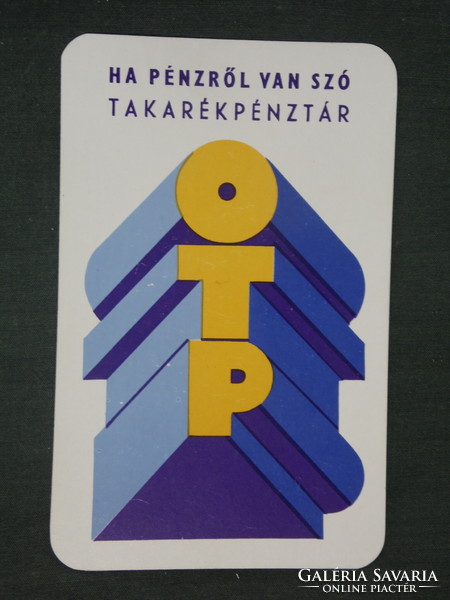 Card calendar, otp savings bank, 1972, (1)