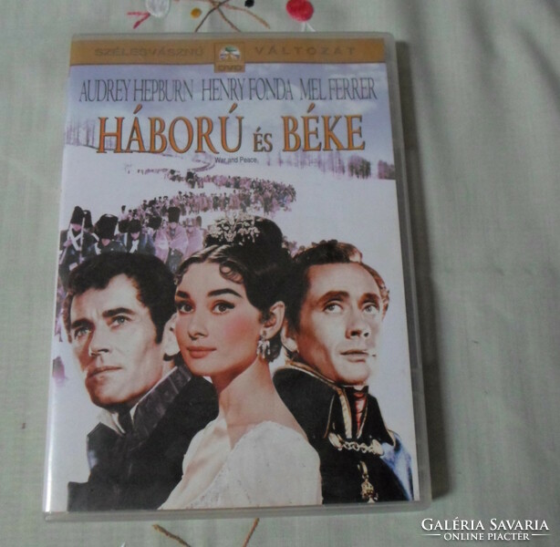 Audrey Hepburn-film: Háború és béke; 1956 (Lev Tolsztoj regényéből, DVD)