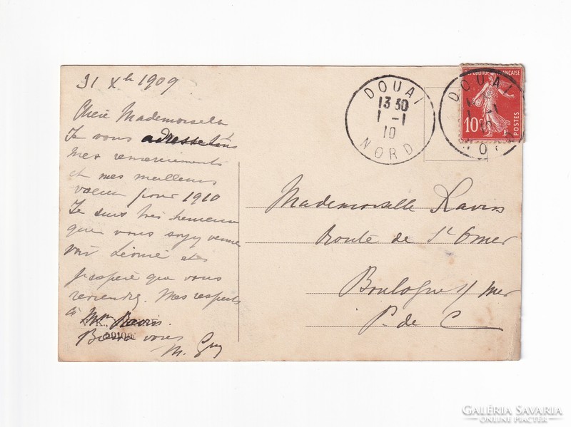 K:142 búék - New Year's postcard 1909