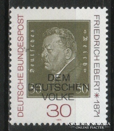 Postatiszta Bundes 1758    Mi 659      1,80 Euró