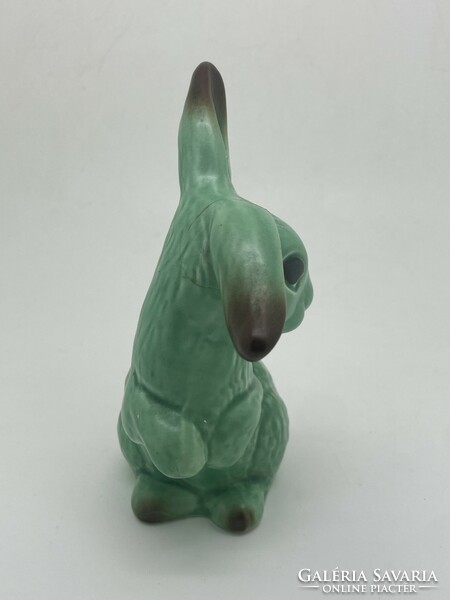 English sylvac green long-eared rabbit 14cm damaged