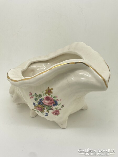 Antique porcelain shell bowl jewelry holder 23cm