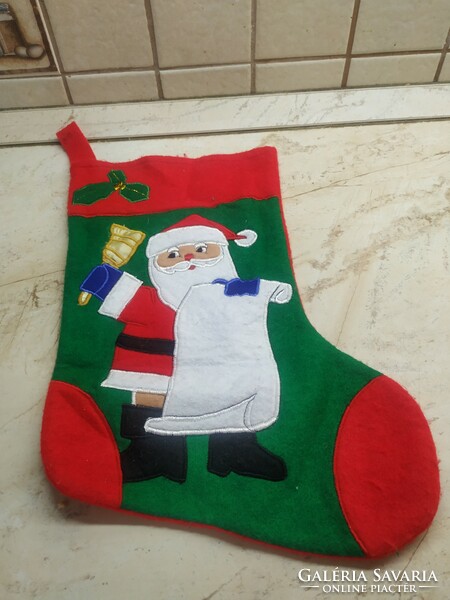 Retro Santa bag, shoe-shaped Santa bag for sale! Handmade product for sale!