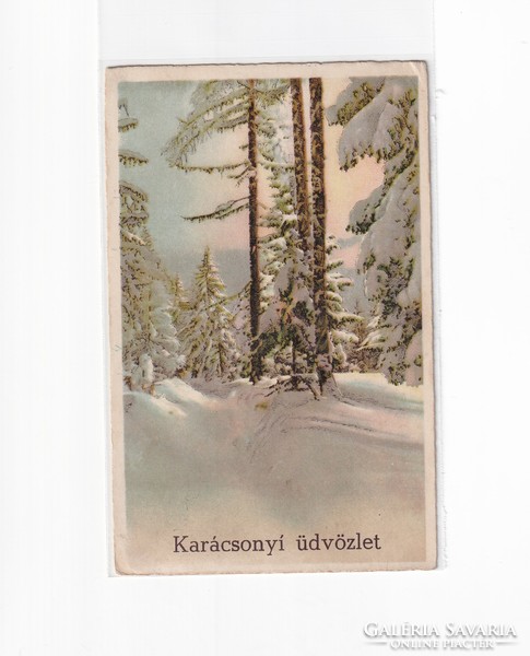 K:093 Christmas antique postcard