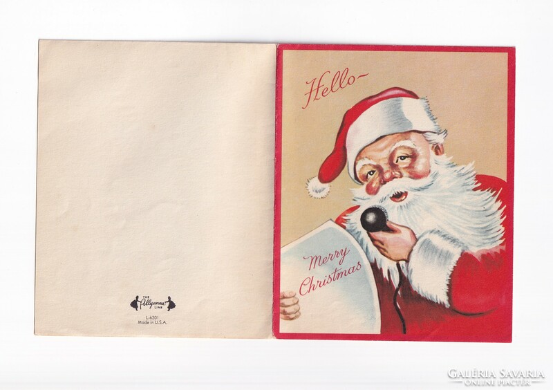 T:03 envelope postcard with Santa can be opened