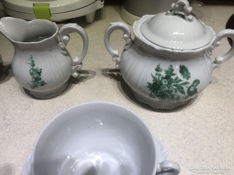 Zsolnay incomplete tea set.