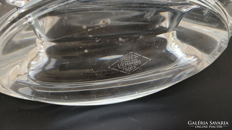 Art -Deco Francia vannes  kristály gyertyatartó. Alkudható.