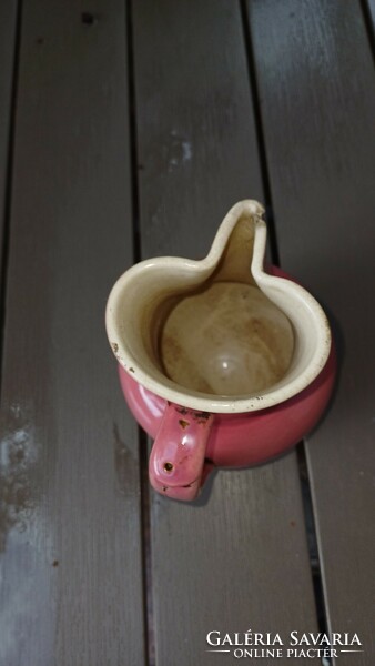 Rózsaszin Zsolnay antique ceramic pitcher jar 1800s. Video!