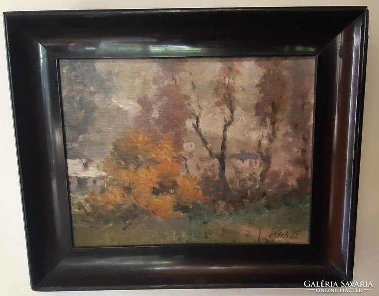 Pécs-Pilch Dezső - landscape / oil