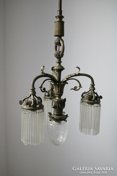 Eclectic-Art Nouveau chandelier / around 1900