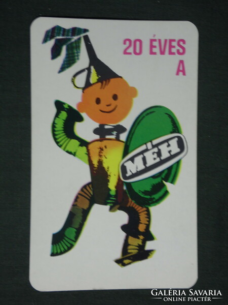 Card calendar, bee waste management company, graphic, humorous, 1971, (1)