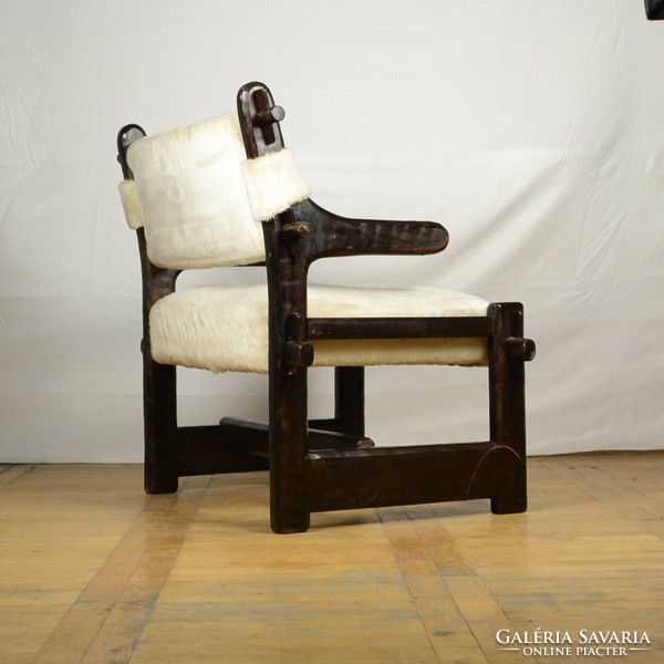 Brutalist retro armchair mid-century armchair [price/piece]