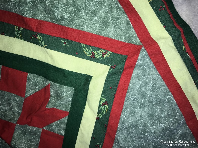 Christmas patchwork tablecloth 72x72 cm (table center)